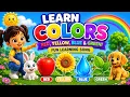 Learn Colors for Kids Red Yellow Blue Green Fun Colors Song Preschool Nursery Rhyme