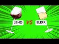 JBHO Premium Crystal Red Wine Glasses vs ELIXIR Square Wine Glasses