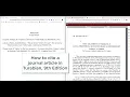 How to cite a journal article Turabian 9th edition