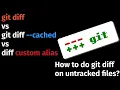 How to do git diff on untracked files