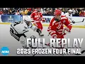 Western Michigan vs. Boston U: 2025 NCAA Frozen Four championship | FULL REPLAY