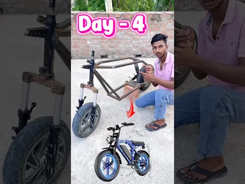 Hamne bana diya hai ghar par eak monster electric bike | Making electric bike || Day -4 #monsterbike