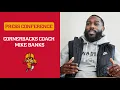 Iowa State CBs coach Mike Banks press confernece