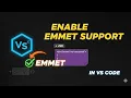 Enable Emmet Support for JSX in VS Code Emmet is Not Working in VS Code React JS Extension File