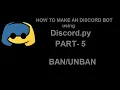 How to make Discord bot in python part 5 adding cmd Discord bot in discord py