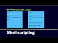 10 Linux shell scripting while and until