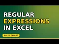 Regular Expressions in Excel REGEXEXTRACT and Beyond