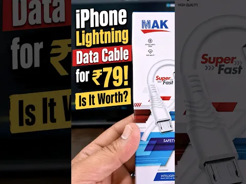 MAK MK-553 Lightning Cable for iPhone Review #shorts #datacable
