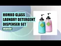 HOMKO Glass Laundry Detergent Dispenser Review - Stylish Practical Laundry Room Upgrade
