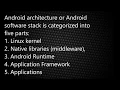 Android architecture or Android software stack Android Interview Questions