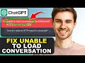 How to Fix Unable to Load Conversation in ChatGPT