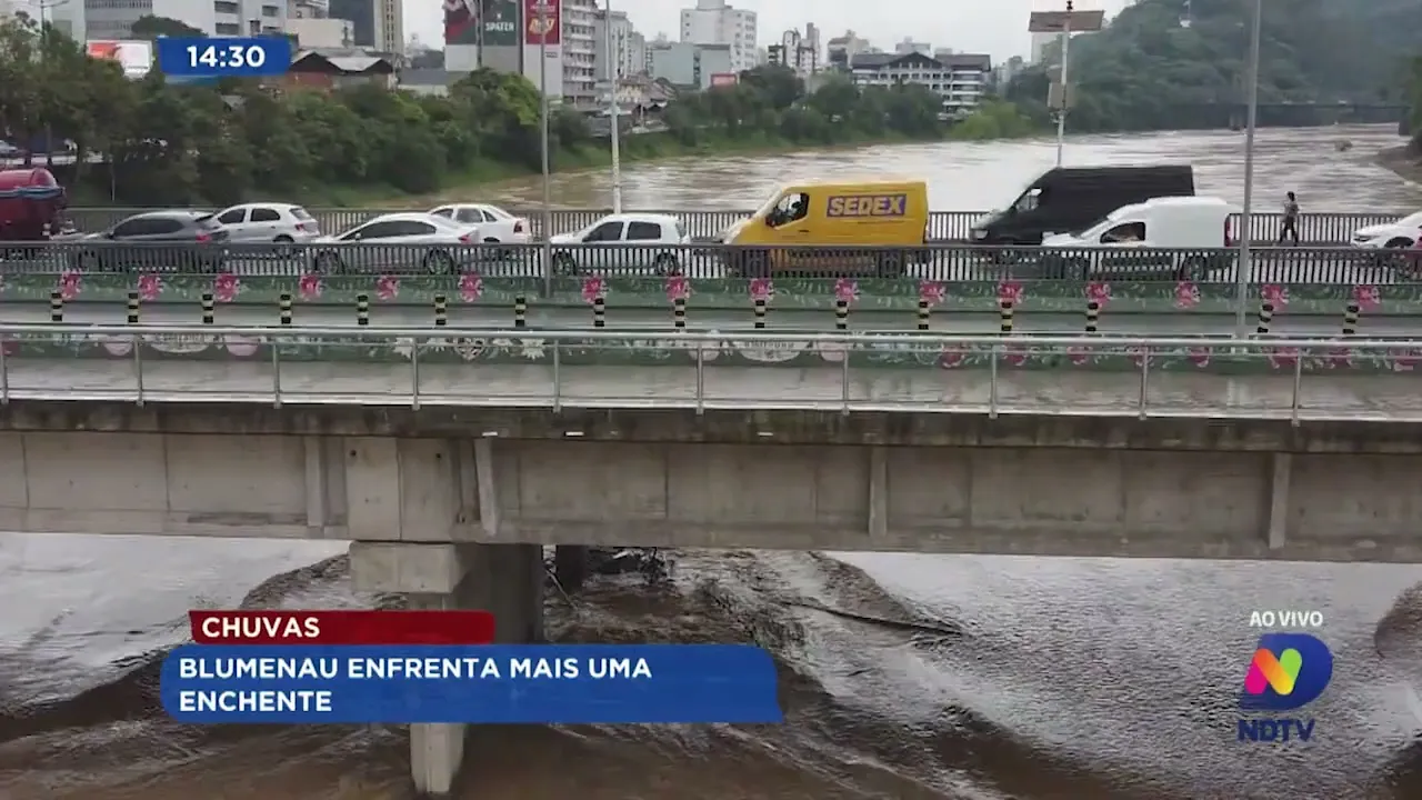 Blumenau enfrenta a 6ª enchente em 2023