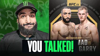 My message to Ian Garry before our fight on November 22 at UFC Qatar