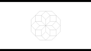 How to draw a Flower in Python Turtle Graphics Octagonal