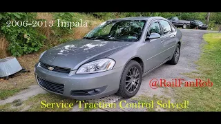Service Traction Control Problem Solved 2006-2013 Chevrolet Impala