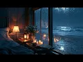 เพลงแจ๊สฟังสบายและเสียงฝนตก สำหรับการอ่านหนังสือและนอนหลับลึกในคืนที่อบอุ่นบนเตียงนอน