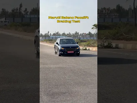 2026 Maruti Suzuki Baleno Facelift Braking Test