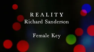 Download Reality by Richard Sanderson Female Key Karaoke MP3