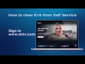 How To Fix E16 Errors on DStv - It only takes a few minutes with DStv Self Service DStv