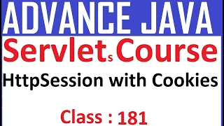 181 HttpSession with Cookies Session Tracking Handling Management Technique Servlet Tutorial