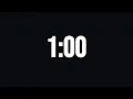 1 Minute Countdown timer 60 Second Timer clock