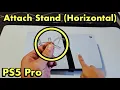 PS5 Pro How to Attach Stand Legs Horizontal