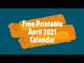 Free Printable April 2021 Calendar 2021 April Calendar By Calendar-printables com