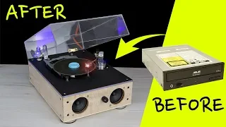 How to turn PC CDROM into Vintage Record Player Style