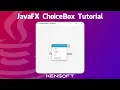 JavaFX ChoiceBox Tutorial For Beginners
