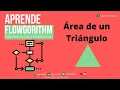 22 Calcular el AREA de un TRIANGULO en Flowgorithm Ingenioteka