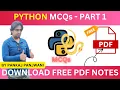 Important Python MCQs In Hindi Set 1 By Pankaj Panjwani