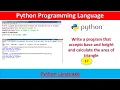 Write a program that accepts base and height and calculate the area of triangle