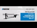 HOW TO INSTALL REESE Pro Weight Distribution System - Part Numbers 49911 49912 49913