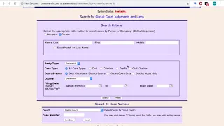 Maryland Judiciary Case Search