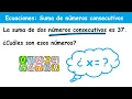Sum of two consecutive numbers equation problem
