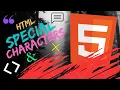 Special Characters HTML