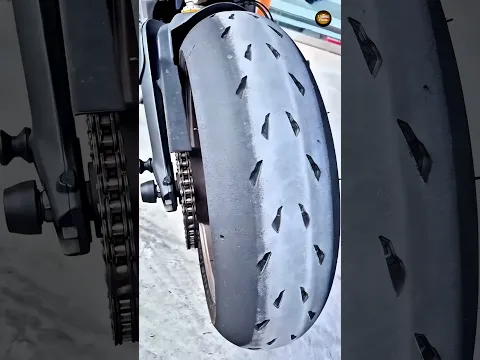 Why do the Chinese rub their bike tires with bricks 😮