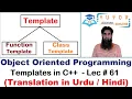 Templates in C Types of Template OOP C LECTURE - 61