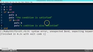 090 Learn python and ruby programming - If statement