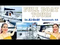 We stayed in a sailboat Tybee Island Sav GA FULL TOUR NEW post on AirBnB Under 90 a night