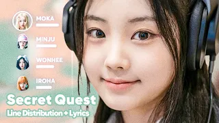 illit secret quest line distribution lyrics karaoke patreon requested