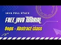 Java oops principles - Abstraction