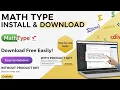 Mathtype Software Download Installation Math Type Without Product Key Math Type Software Use