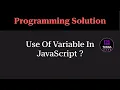 JavaScript Program to Print Name and Address Using Variables Programming Question Tukka Learn