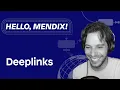 Hello Mendix - Using Deeplinks