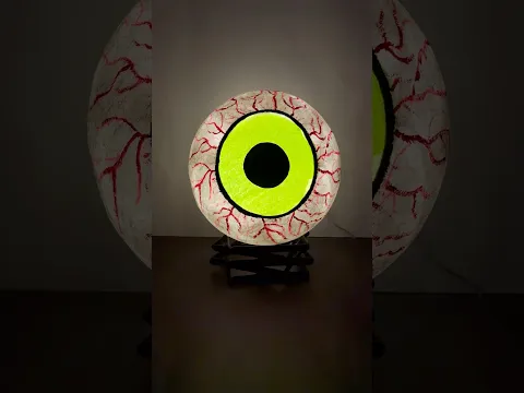 DIY Halloween Eyeball Decor 💚👁️ #shorts #art #halloween #halloweendecor #diy #craft