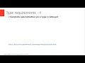 10-Concepts Type requirements-II