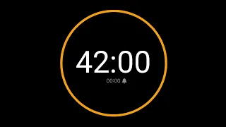 42 Minute Countdown Timer with Alarm iPhone Timer Style