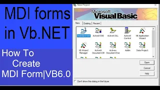 How to create MDI form in VB english vb net