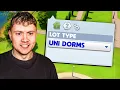 Building a university dorm in The Sims 4